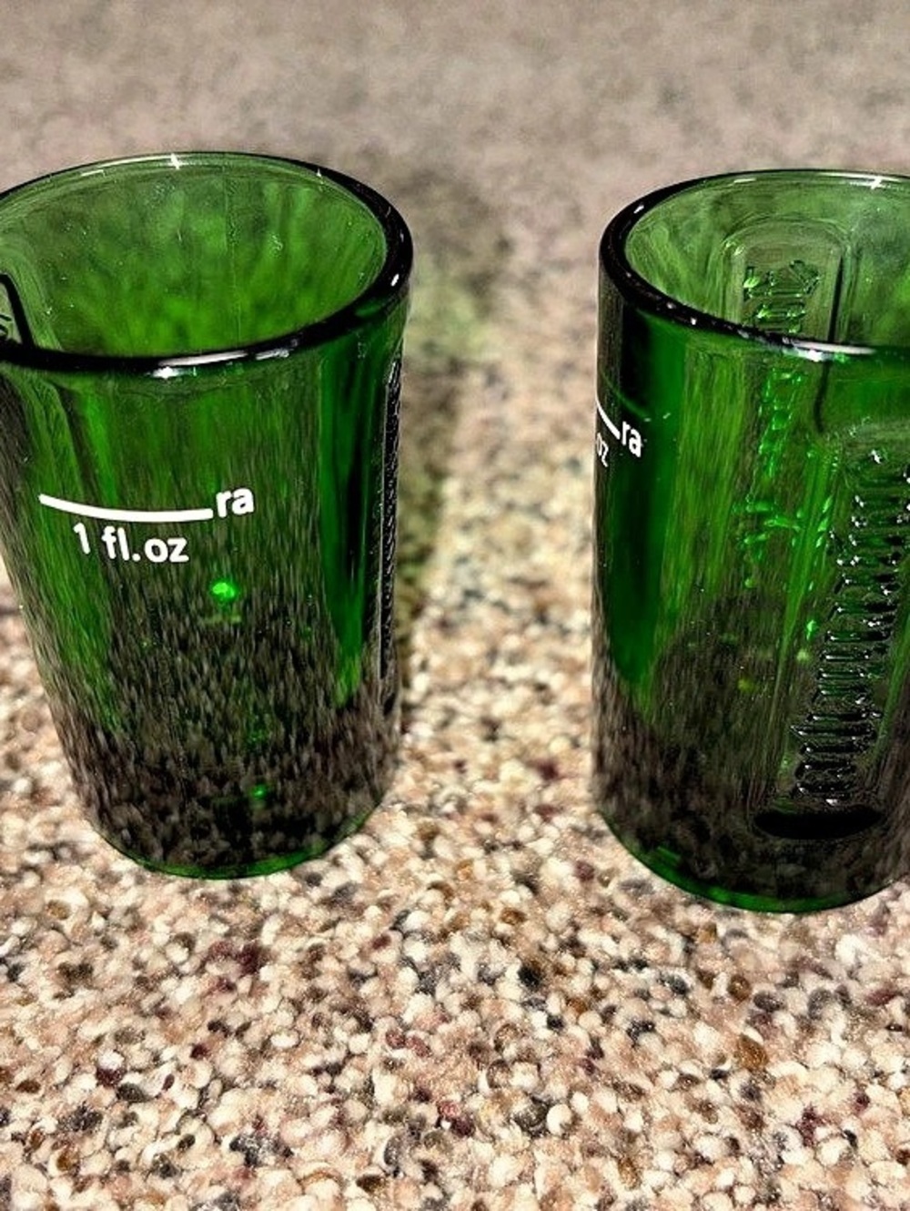 Jägermeister Green Embossed 1 oz Shot Glasses Set of 2 Green 1 fl oz Shot Glass